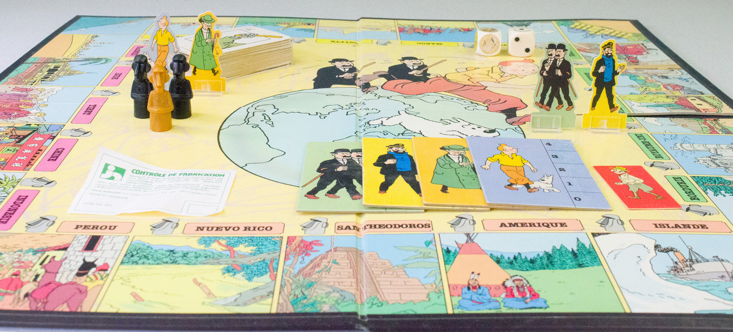 Tintin and the Totem Trap Vintage Board Game - French 1991 Jeux Nathan Game