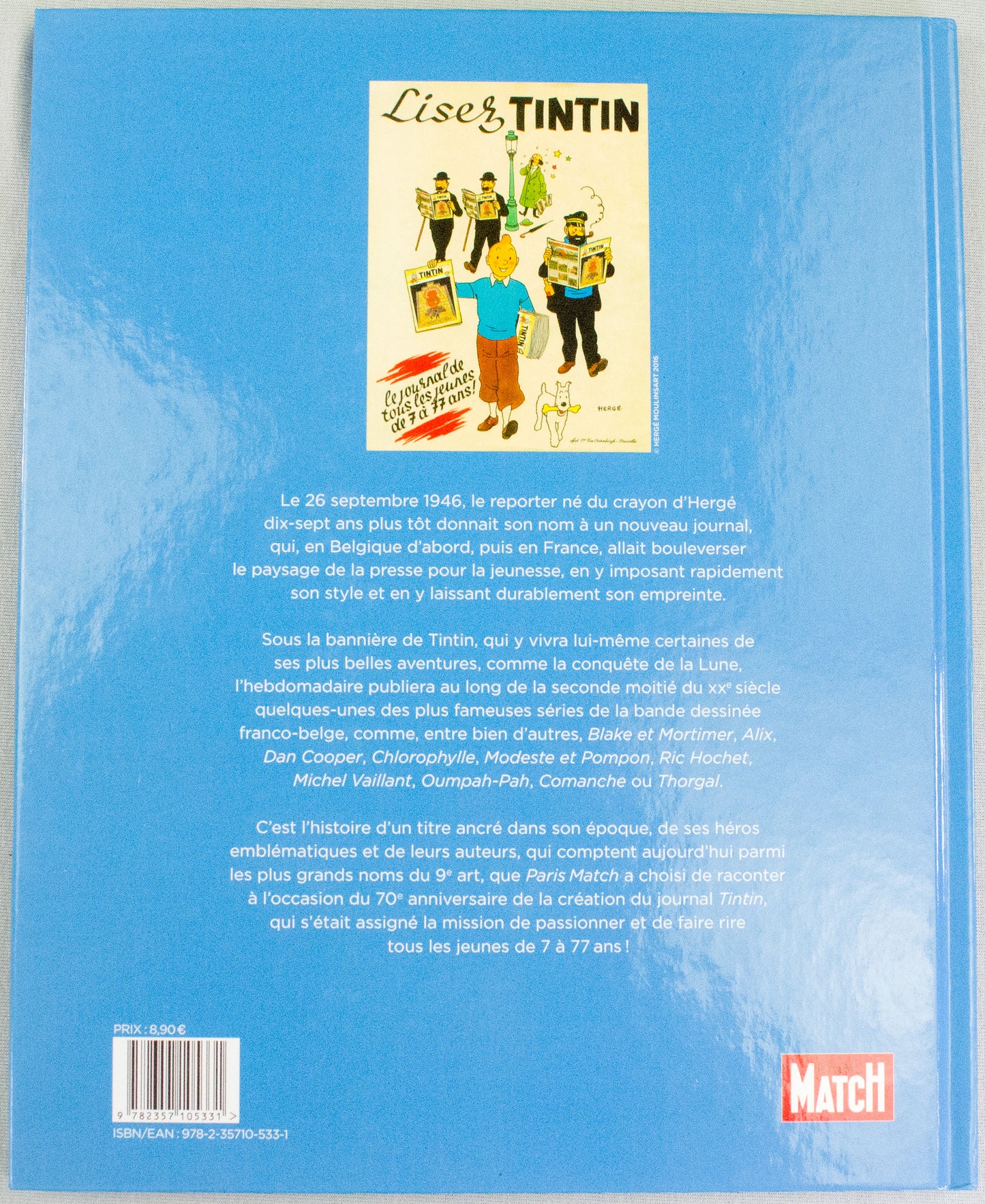Paris Match La Saga du Journal Tintin 1946-1988 (French HB Book 1st Edition EO)