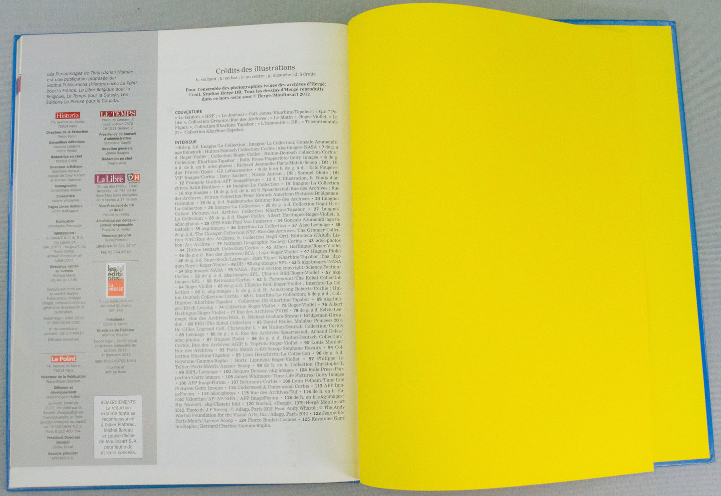 Le Point Historia Tintin: Volume 2 French 2012 Hardback 1st Edition EO