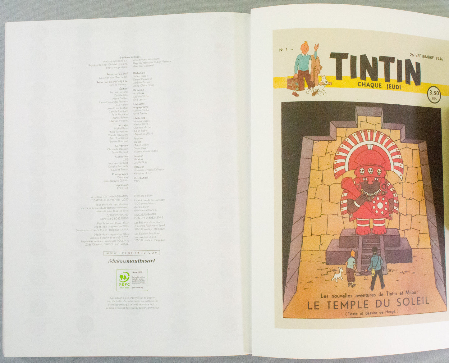 Journal Tintin - Spécial 77 Ans - Hardback Book 2023 Lombard 1st Edition EO