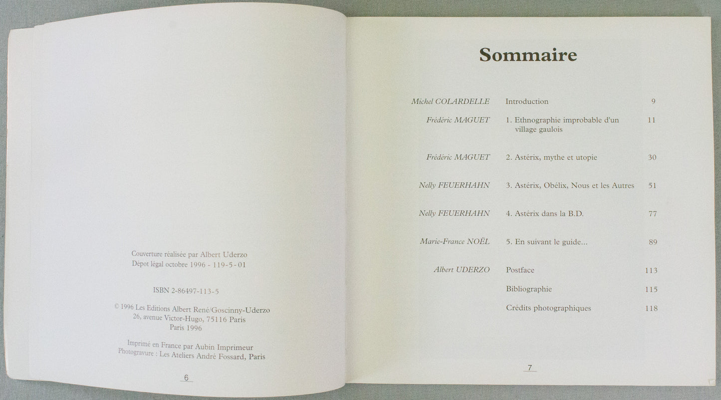 Asterix Le Catalogue de L'exposition 1st Edition Book - 1996 French PB Les Editions Rene