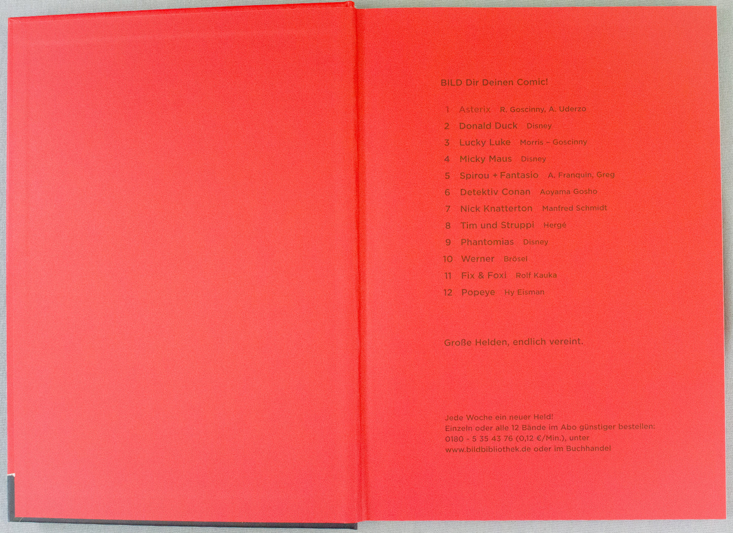 Asterix Comic Bibliothek Volume 1 - German Hardback 2005 Edition Bild Comic