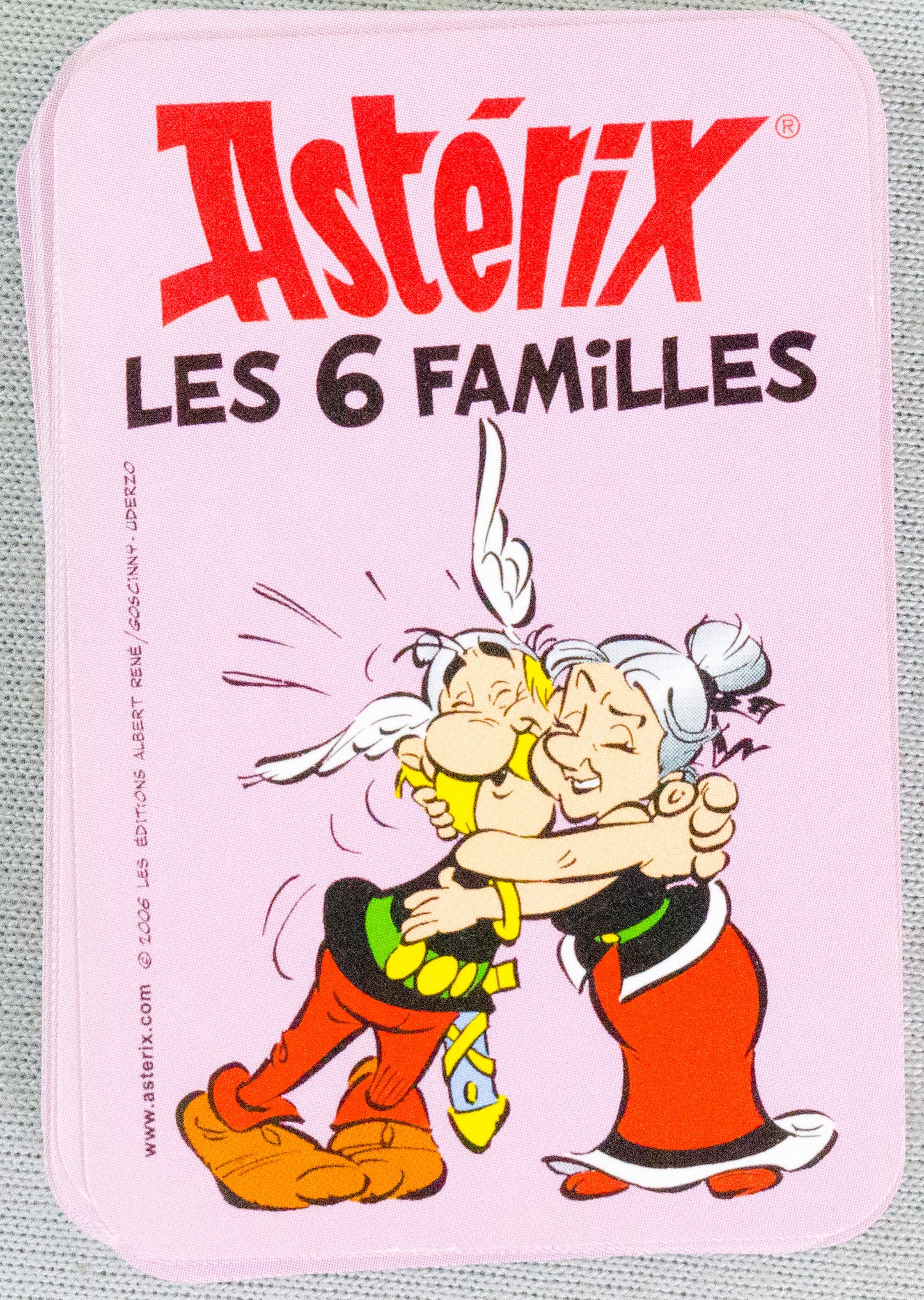Asterix Les 6 Familles Character mini Cards - 2006 Editions Rene Card Game