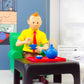 Statuette Moulinsart 47002 Tintin Drinking Tea: Blue Lotus 2023 Colorised 18cm Resin model