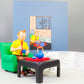Statuette Moulinsart 47002 Tintin Drinking Tea: Blue Lotus 2023 Colorised 18cm Resin model