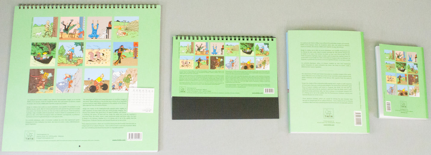 2026 Tintin Calendar & Diary Collection Set of x4 - Tintin In America Moulinsart
