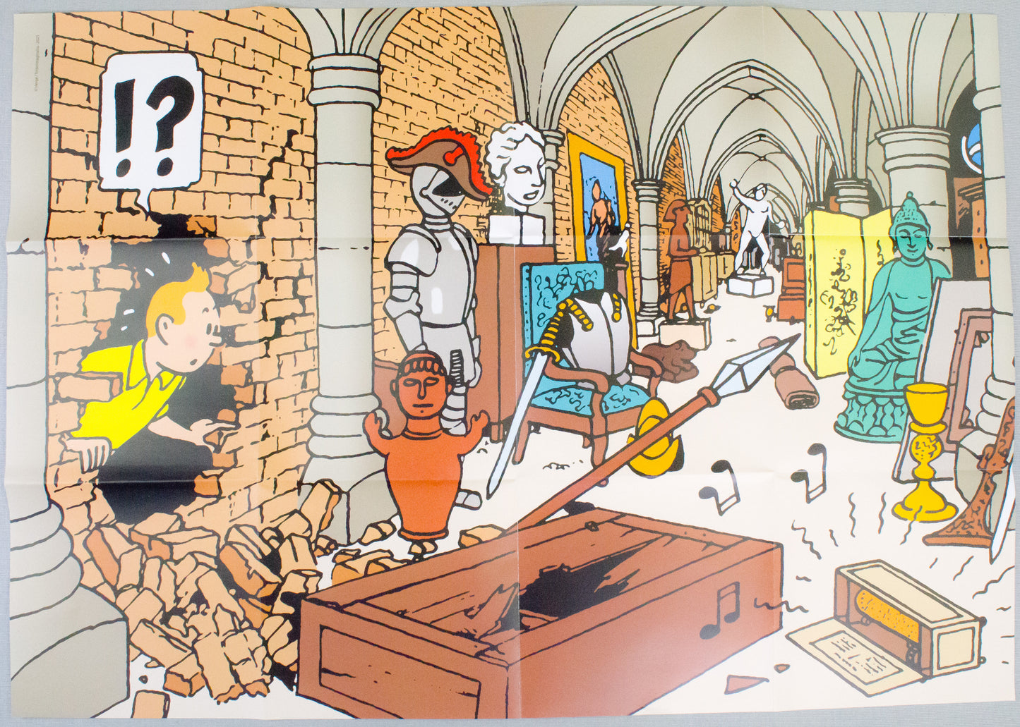 Moulinsart Tintin Puzzle 81565 Marlinspike Cellar: Secret Unicorn Treasure 47x33cm