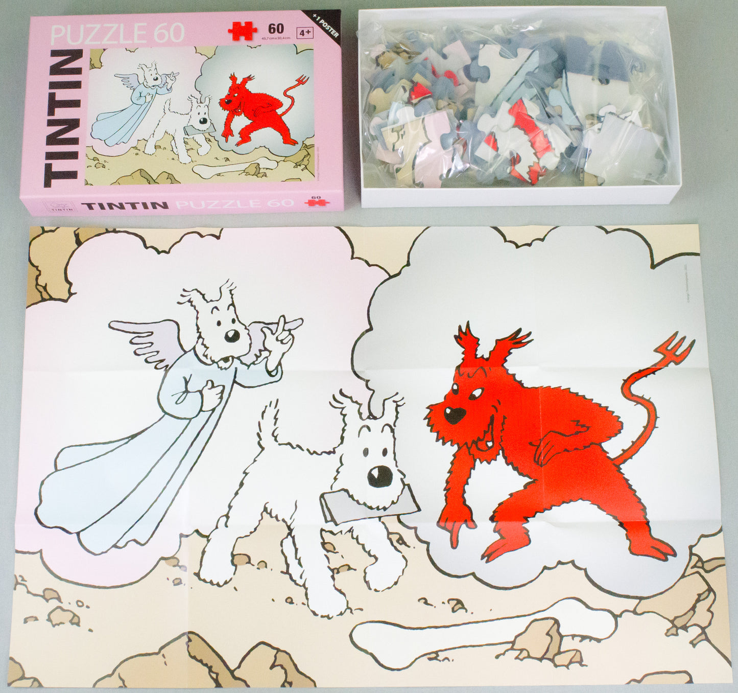 Moulinsart Tintin Puzzle 81563 Snowy Angel and Demon: Tibet 47x30.4cm