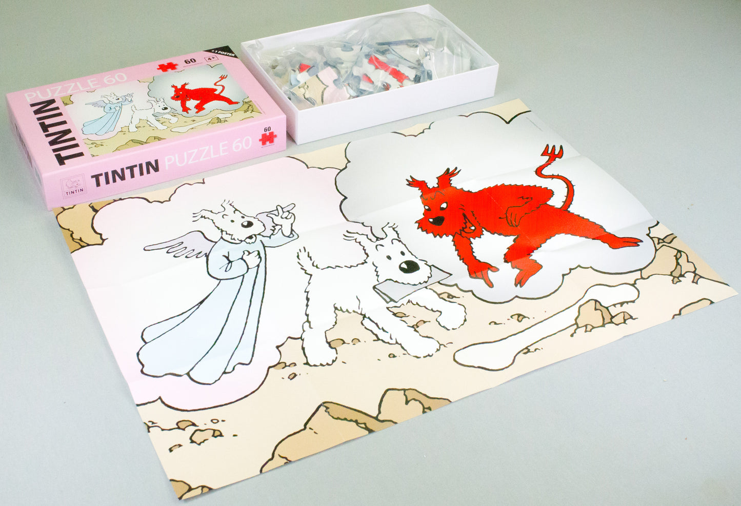 Moulinsart Tintin Puzzle 81563 Snowy Angel and Demon: Tibet 47x30.4cm