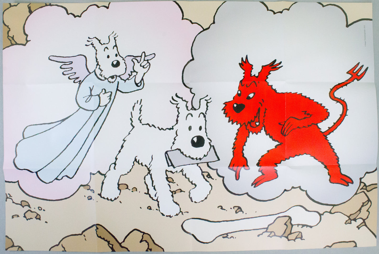 Moulinsart Tintin Puzzle 81563 Snowy Angel and Demon: Tibet 47x30.4cm