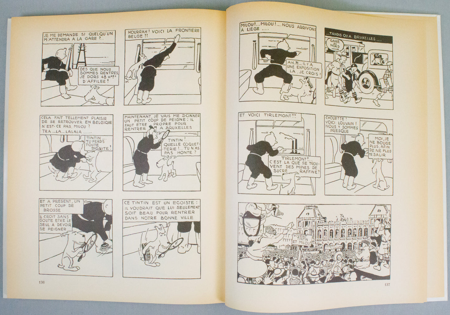Tintin Au Pays Des Soviets - Rare B&W Facsimile 1st Edition Casterman - 1981 French EO Noire Blanc