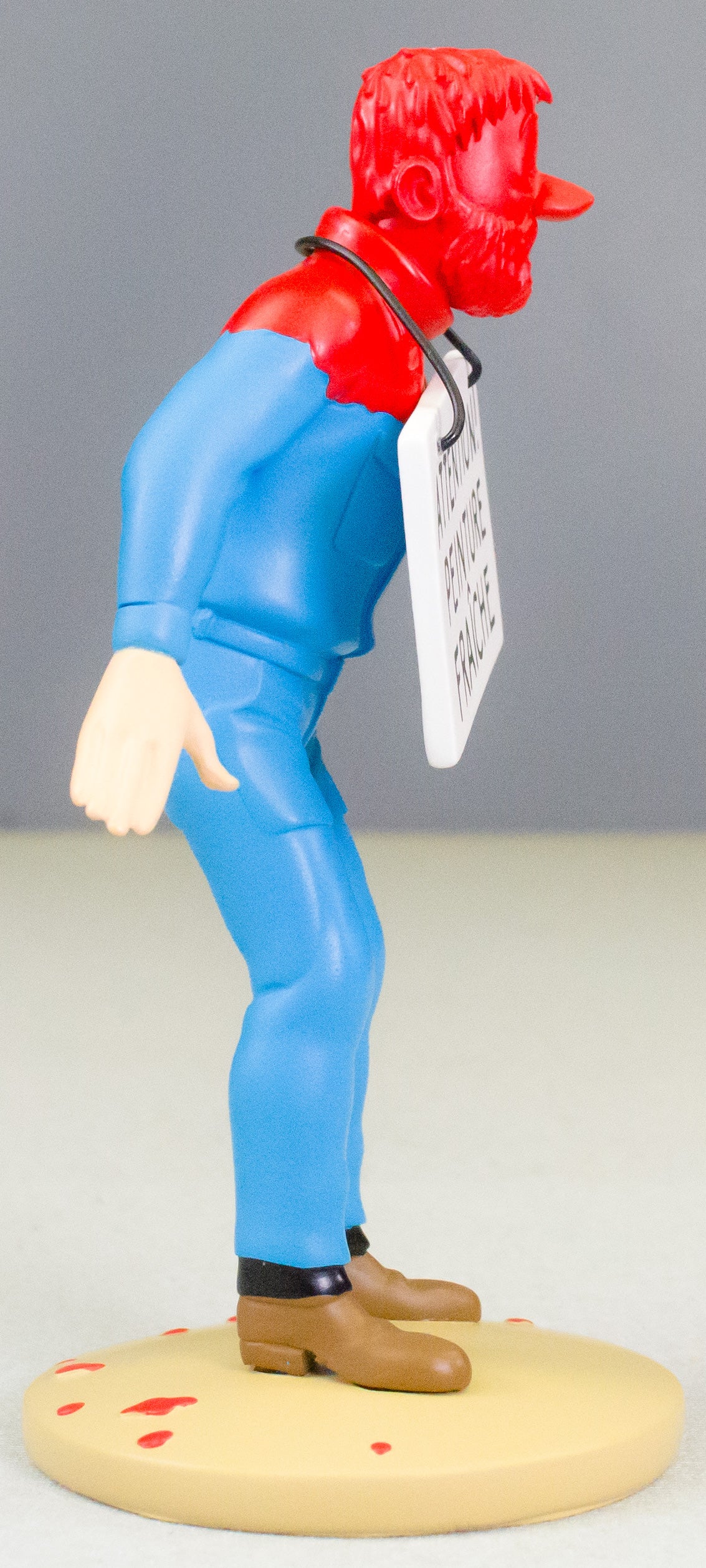 Tintin Figurine Moulinsart 42256 Haddock Fresh Paint - Destination Moon 12cm Resin Figure