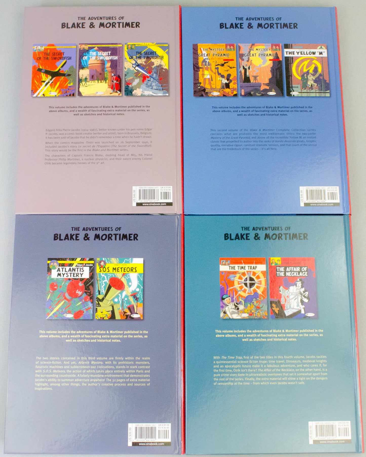 Blake & Mortimer The Complete Collection Volume 1-4 (Cinebook Hardback Editions)
