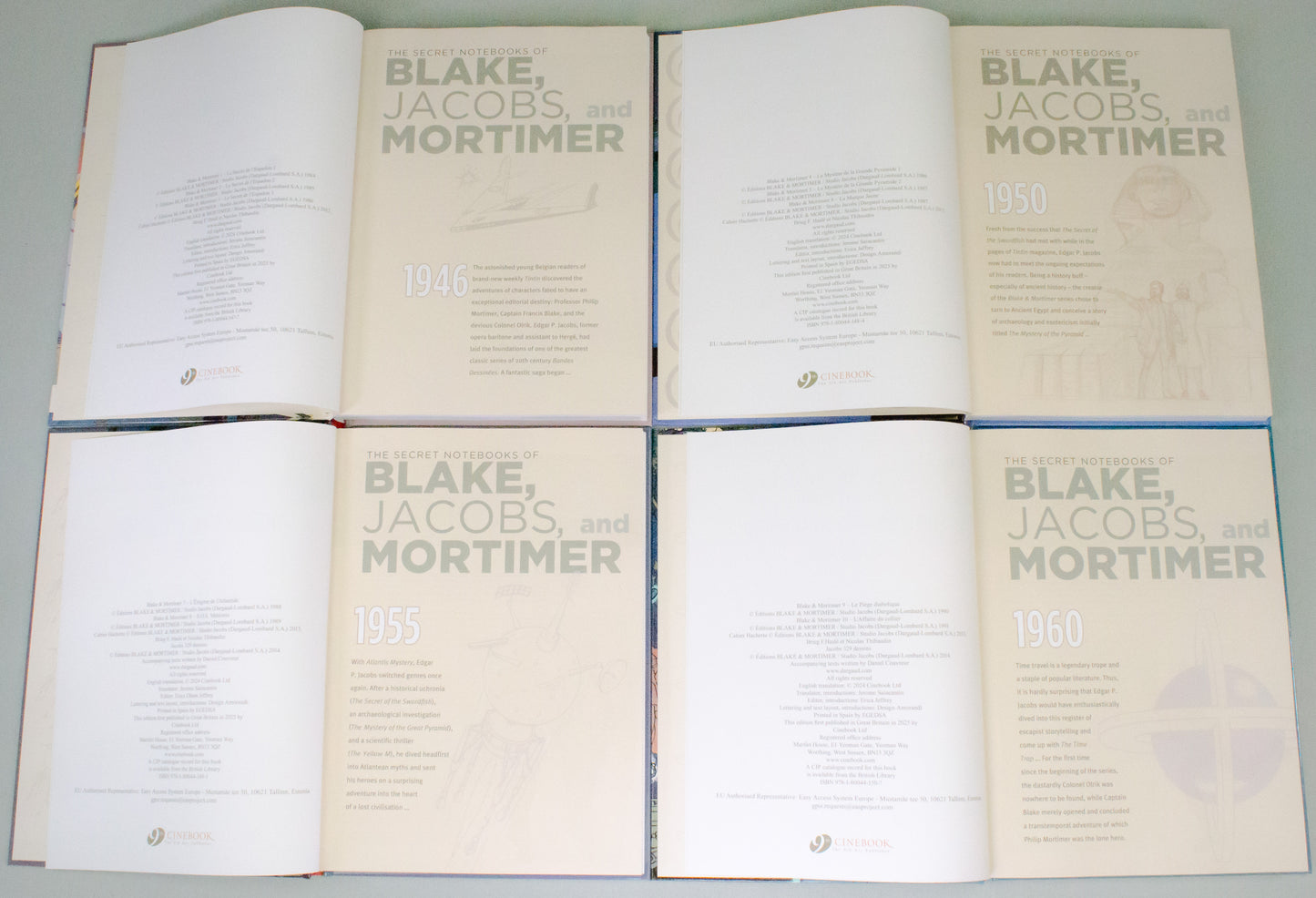 Blake & Mortimer The Complete Collection Volume 1-4 (Cinebook Hardback Editions)