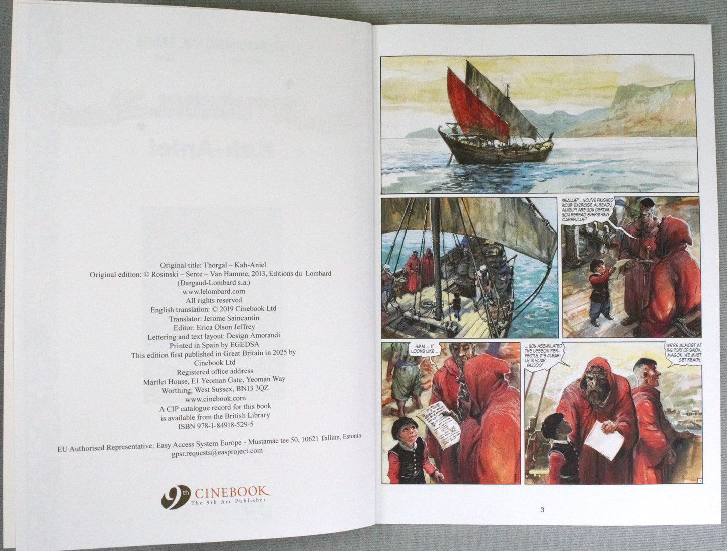 Thorgal Volume 26: Kah-Aniel - Cinebook Paperback UK Comic Book by Rosiński/Van Hamme