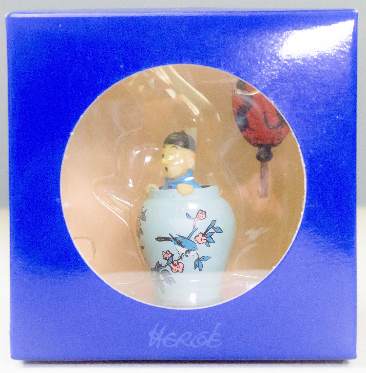 Tintin & Snowy in Chinese vase - Blue Lotus: Coffret/Box Scene Moulinsart Figurine 9cm Model