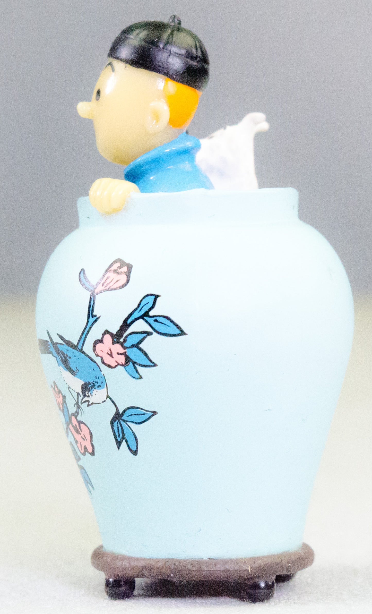 Tintin & Snowy in Chinese vase - Blue Lotus: Coffret/Box Scene Moulinsart Figurine 9cm Model