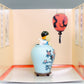 Tintin & Snowy in Chinese vase - Blue Lotus: Coffret/Box Scene Moulinsart Figurine 9cm Model