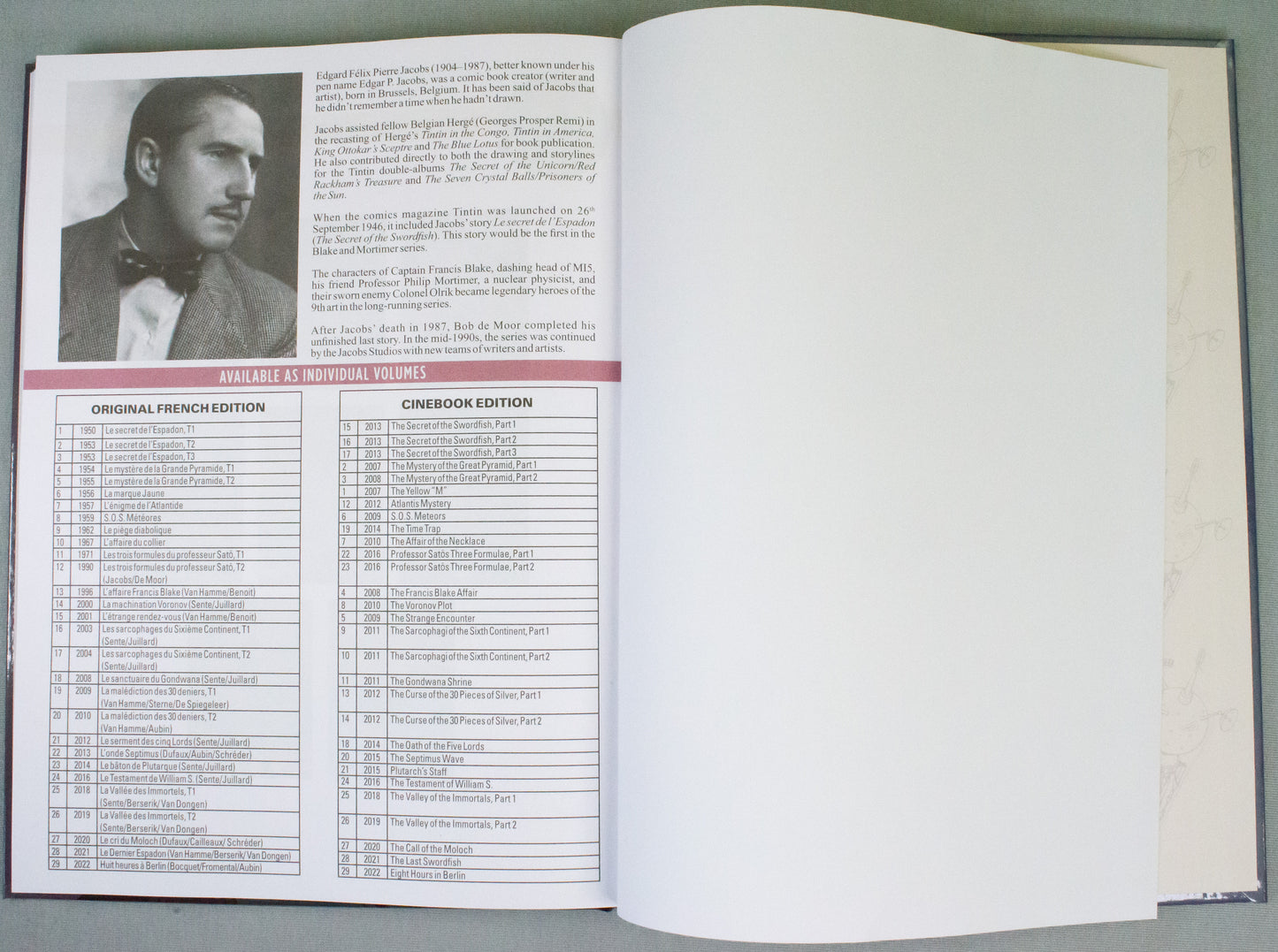 Blake & Mortimer The Complete Collection Volume 3: Cinebook Edition