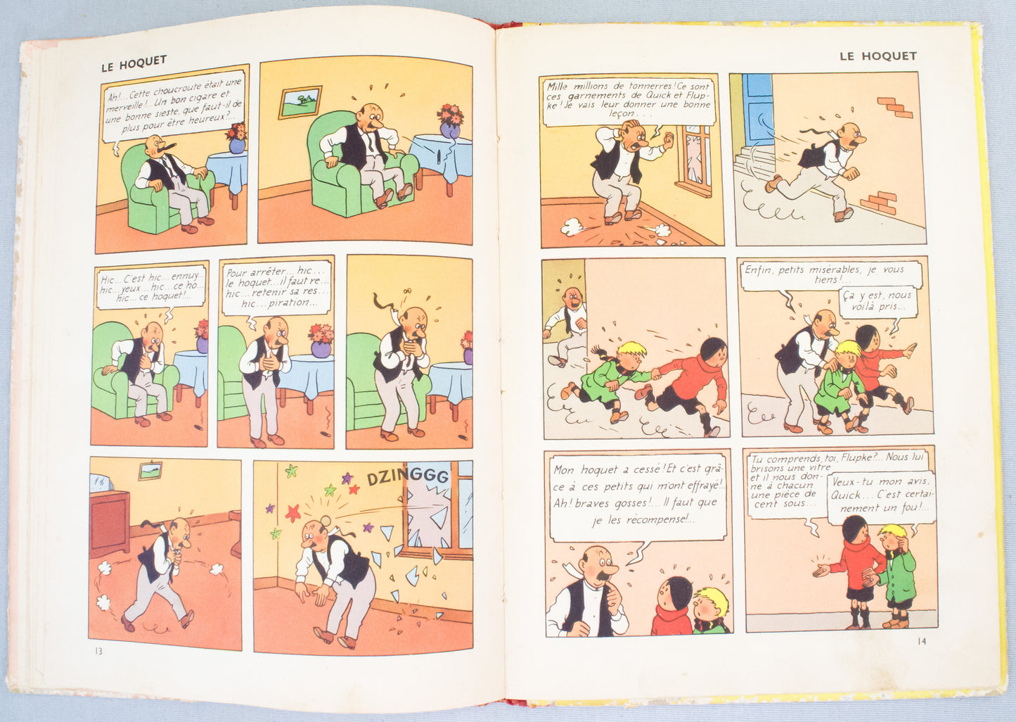 The Exploits of Quick & Flupke Volume 5: Casterman 1952 French Hardback 1st Edition Comic Book by Herge EO