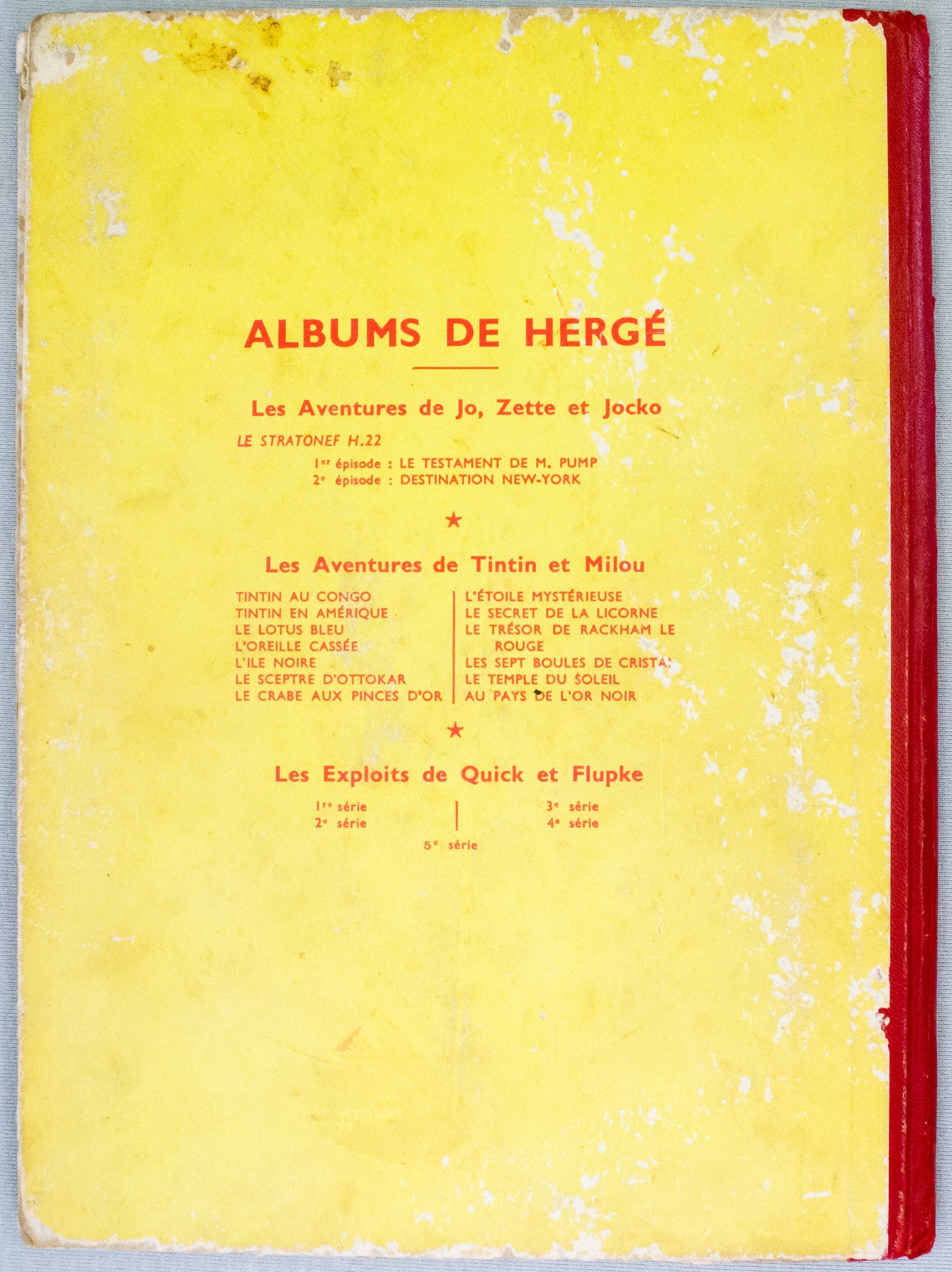 The Exploits of Quick & Flupke Volume 5: Casterman 1952 French Hardback 1st Edition Comic Book by Herge EO