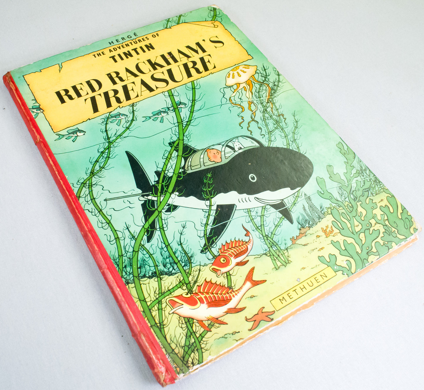 Red Rackham's Treasure - Methuen 1959 UK 1st Edition Hardback Tintin book by Herge EO