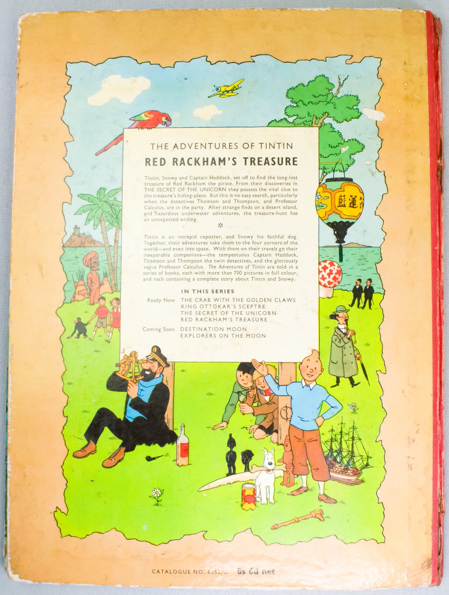 Red Rackham's Treasure - Methuen 1959 UK 1st Edition Hardback Tintin book by Herge EO