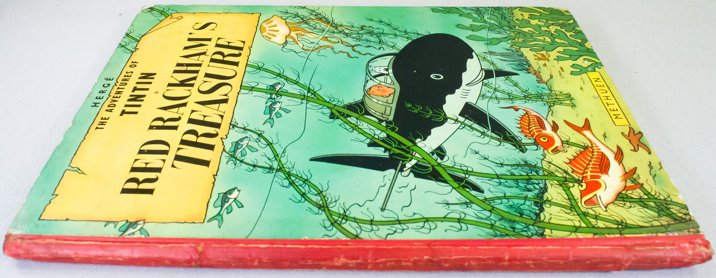 Red Rackham's Treasure - Methuen 1959 UK 1st Edition Hardback Tintin book by Herge EO