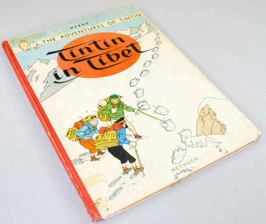 Tintin in Tibet - Methuen 1965 2nd UK Reprint Edition Hardback Rare comic book Herge EO