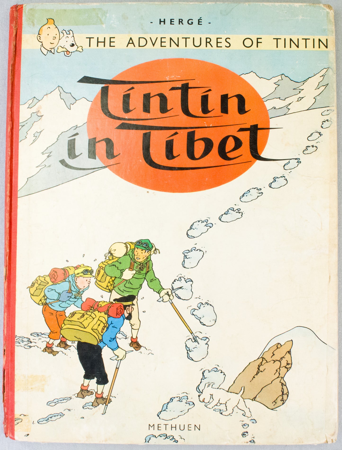Tintin in Tibet - Methuen 1965 2nd UK Reprint Edition Hardback Rare comic book Herge EO