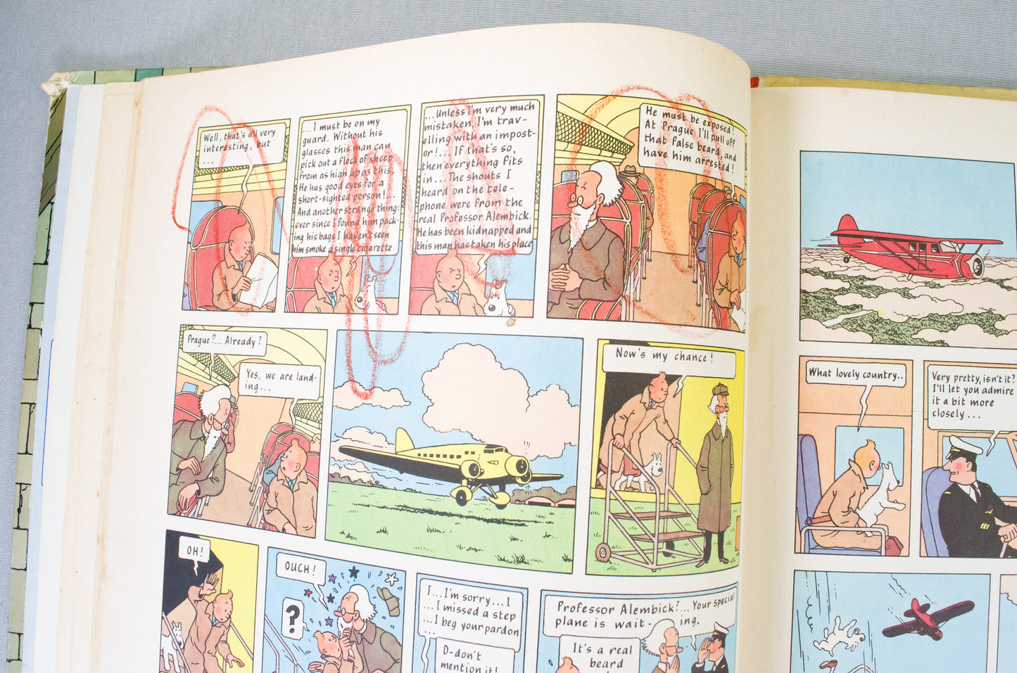 King Ottokar's Sceptre Methuen UK 2nd Reprint Edition 1964 Hardback Tintin Book Herge
