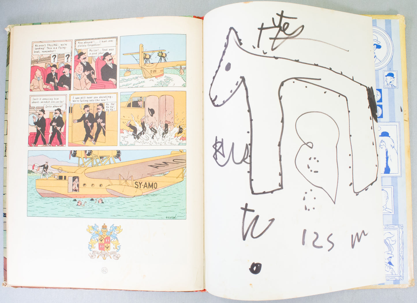 King Ottokar's Sceptre Methuen UK 2nd Reprint Edition 1964 Hardback Tintin Book Herge