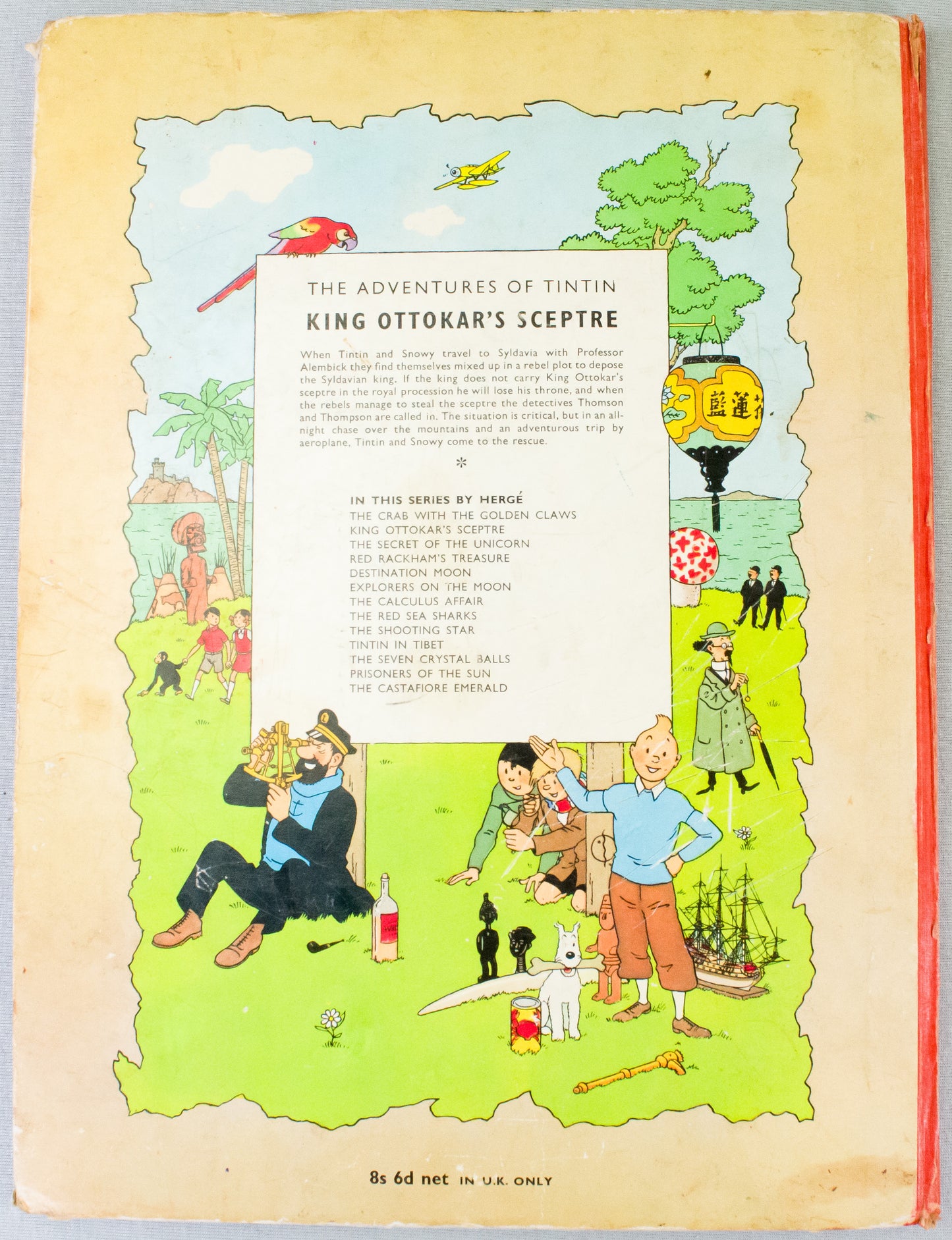 King Ottokar's Sceptre Methuen UK 2nd Reprint Edition 1964 Hardback Tintin Book Herge