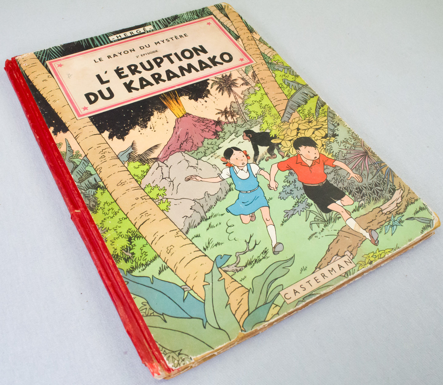 The Adventures of Jo, Zette and Jocko: L'eruption du Karamako 1952 Belgian Casterman 1st HB Edition