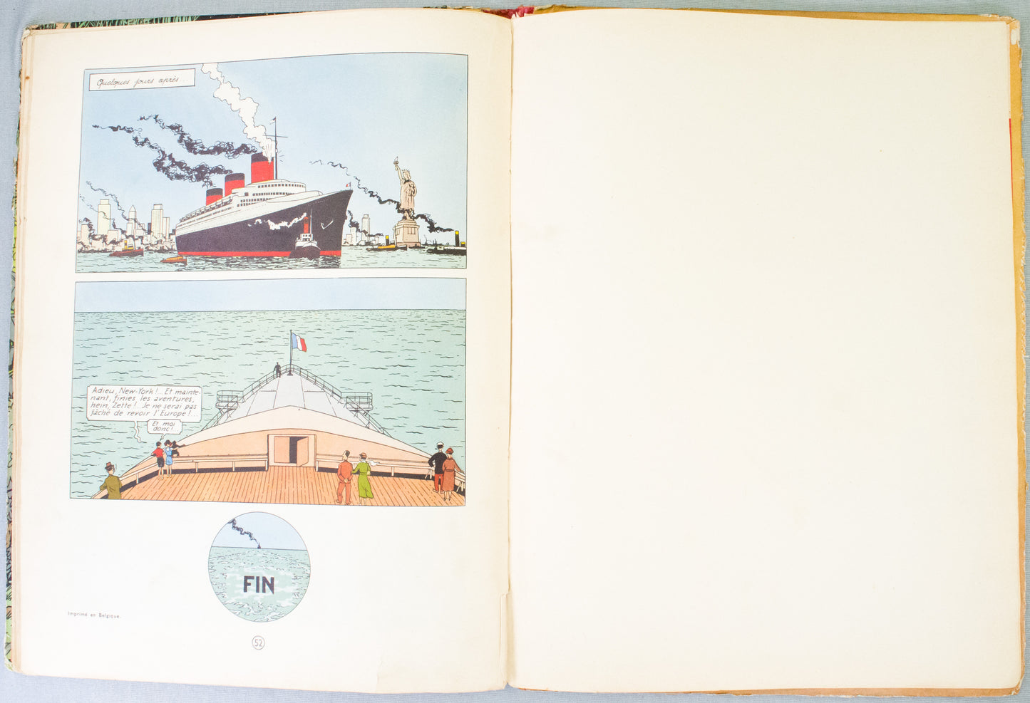 The Adventures of Jo, Zette and Jocko: L'eruption du Karamako 1952 Belgian Casterman 1st HB Edition