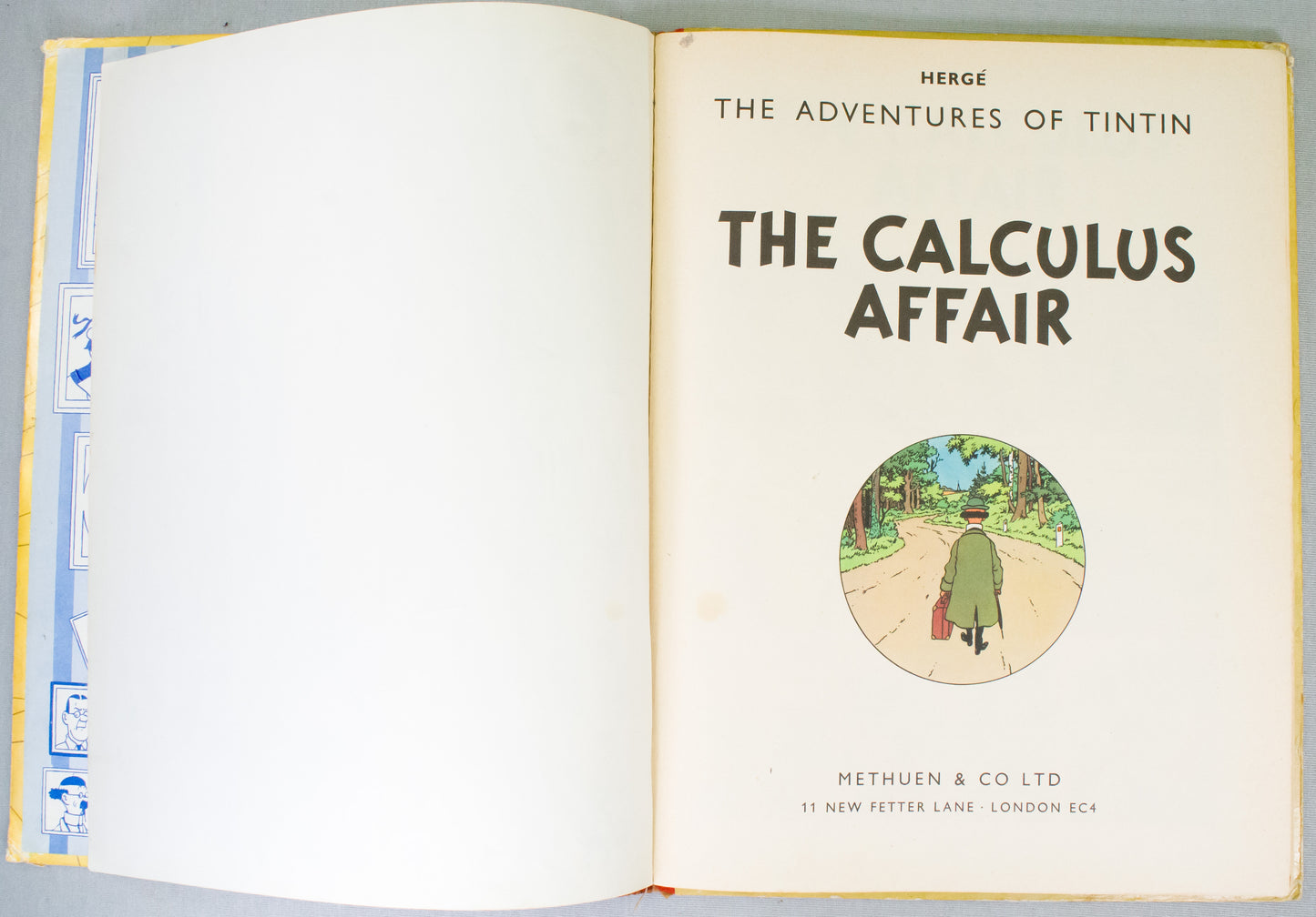 The Calculus Affair - Methuen 1965 2nd Reprint Edition UK Hardback Rare Tintin book Herge EO