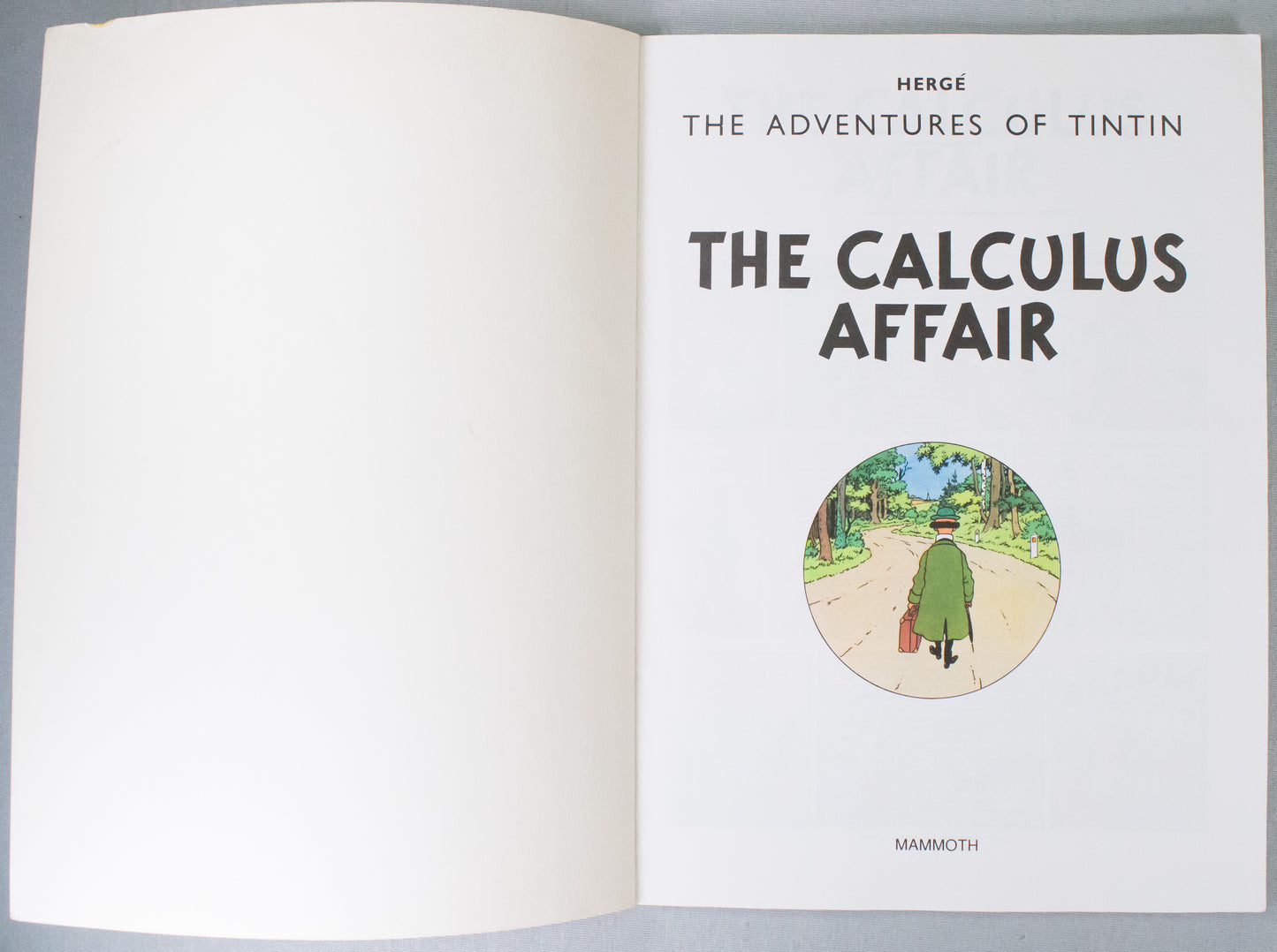 The Calculus Affair - Tintin Mammoth UK Paperback Edition Book 1990s