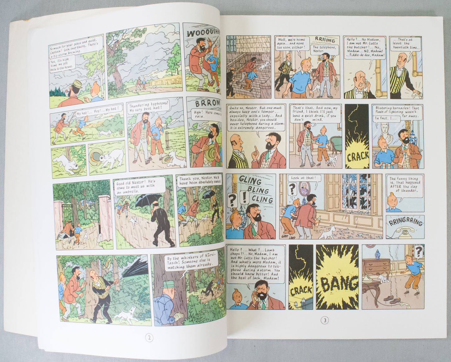 The Calculus Affair - Tintin Mammoth UK Paperback Edition Book 1990s