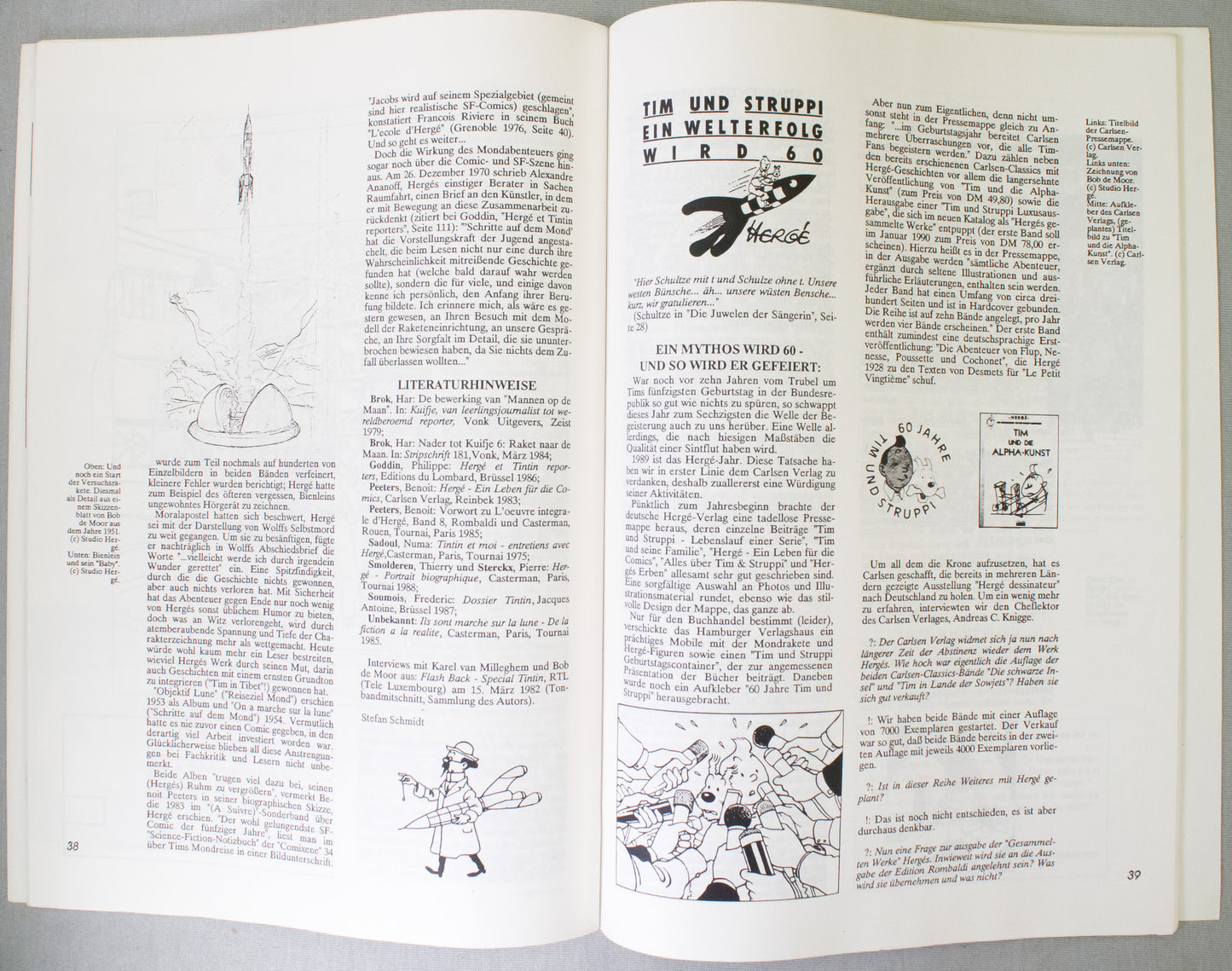 Herge Universum - 1992 German Paperback Editions Alfons