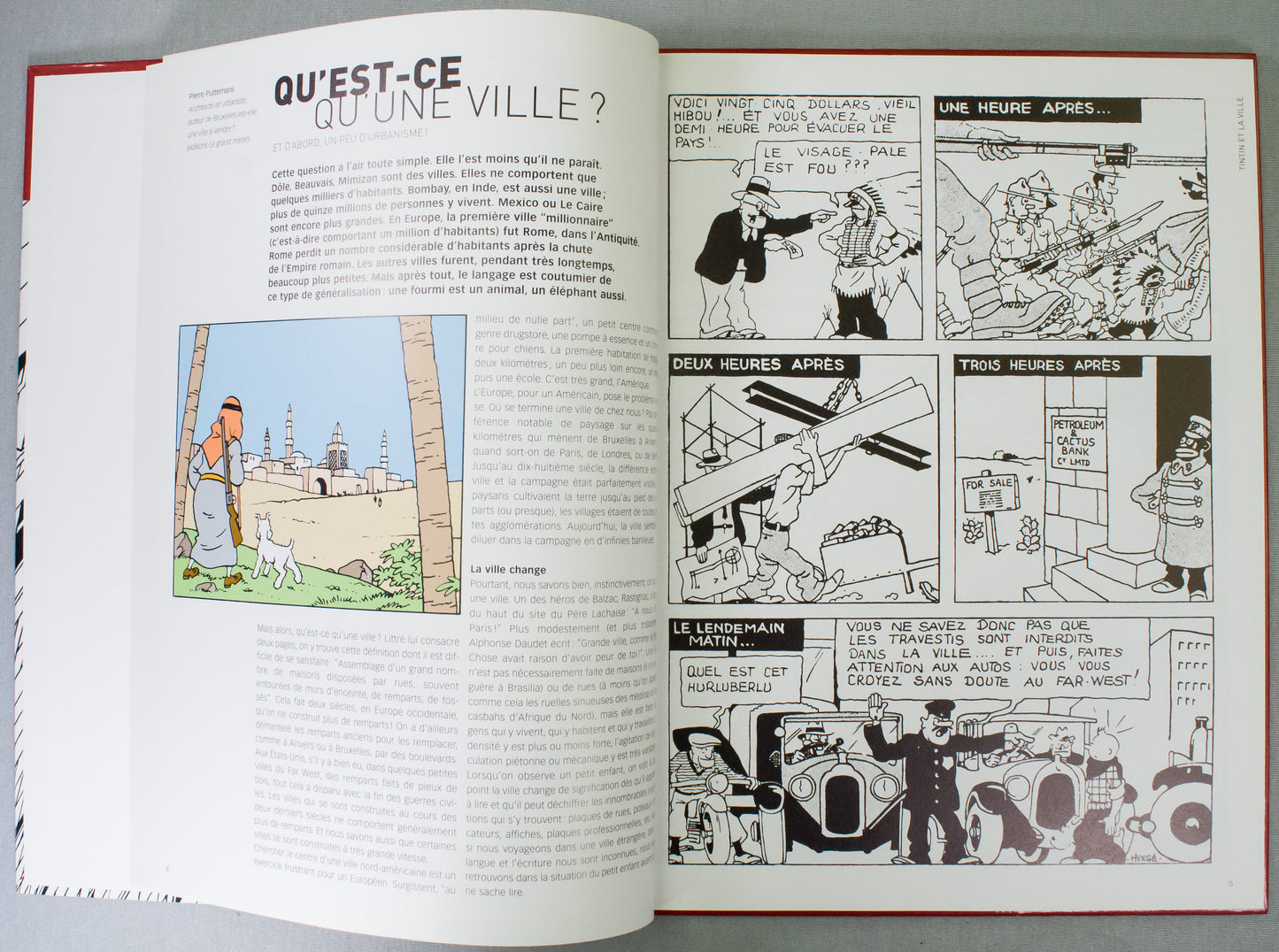Tintin et la ville Book - 2004 French Hardback 1st Edition by Moulinsart