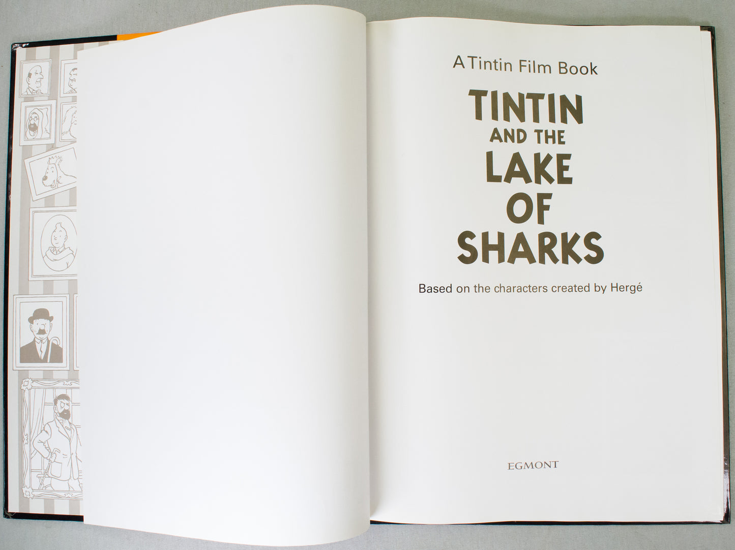 Tintin & the Lake of Sharks: Egmont 2000s Hardback Comic Book UK Edition