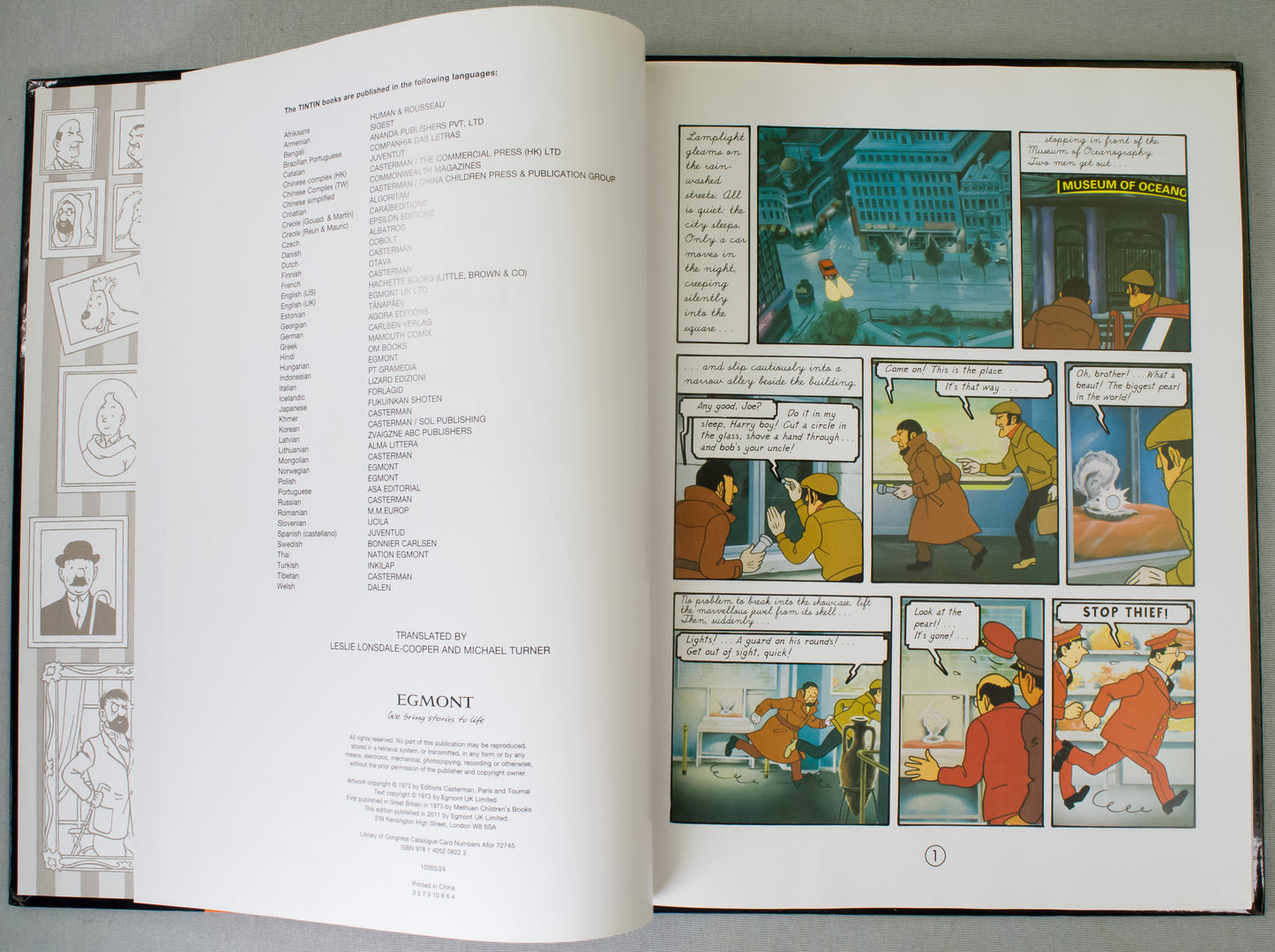 Tintin & the Lake of Sharks: Egmont 2000s Hardback Comic Book UK Edition