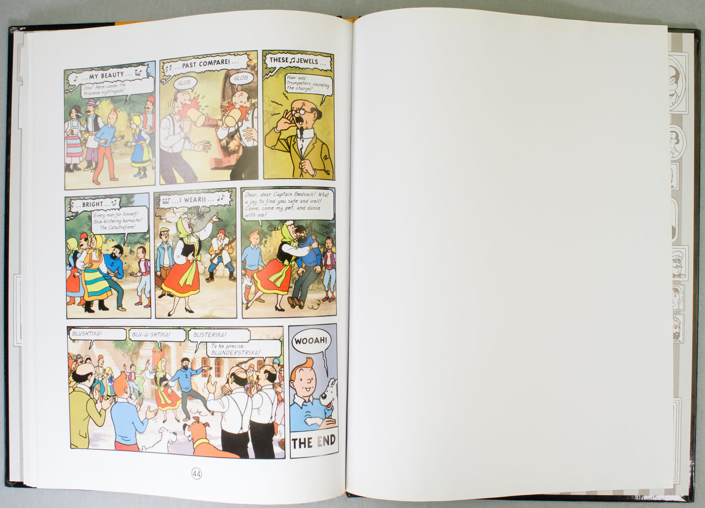 Tintin & the Lake of Sharks: Egmont 2000s Hardback Comic Book UK Edition