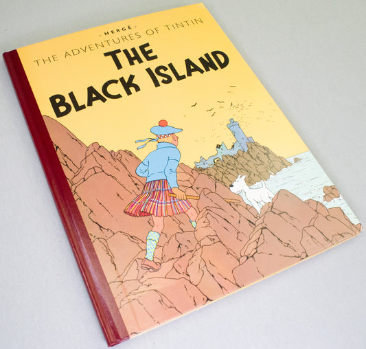 The Black Island: Egmont 2008 UK Hardback Classic Colour Edition Rare Tintin Book Herge