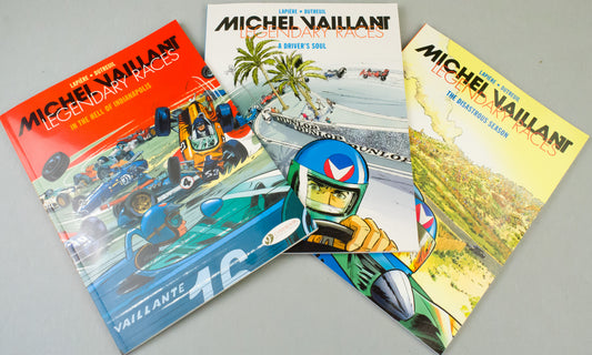 Michel Vaillant Legendary Races Volumes 1-3 Cinebook Paperback Comic Books FULL SET