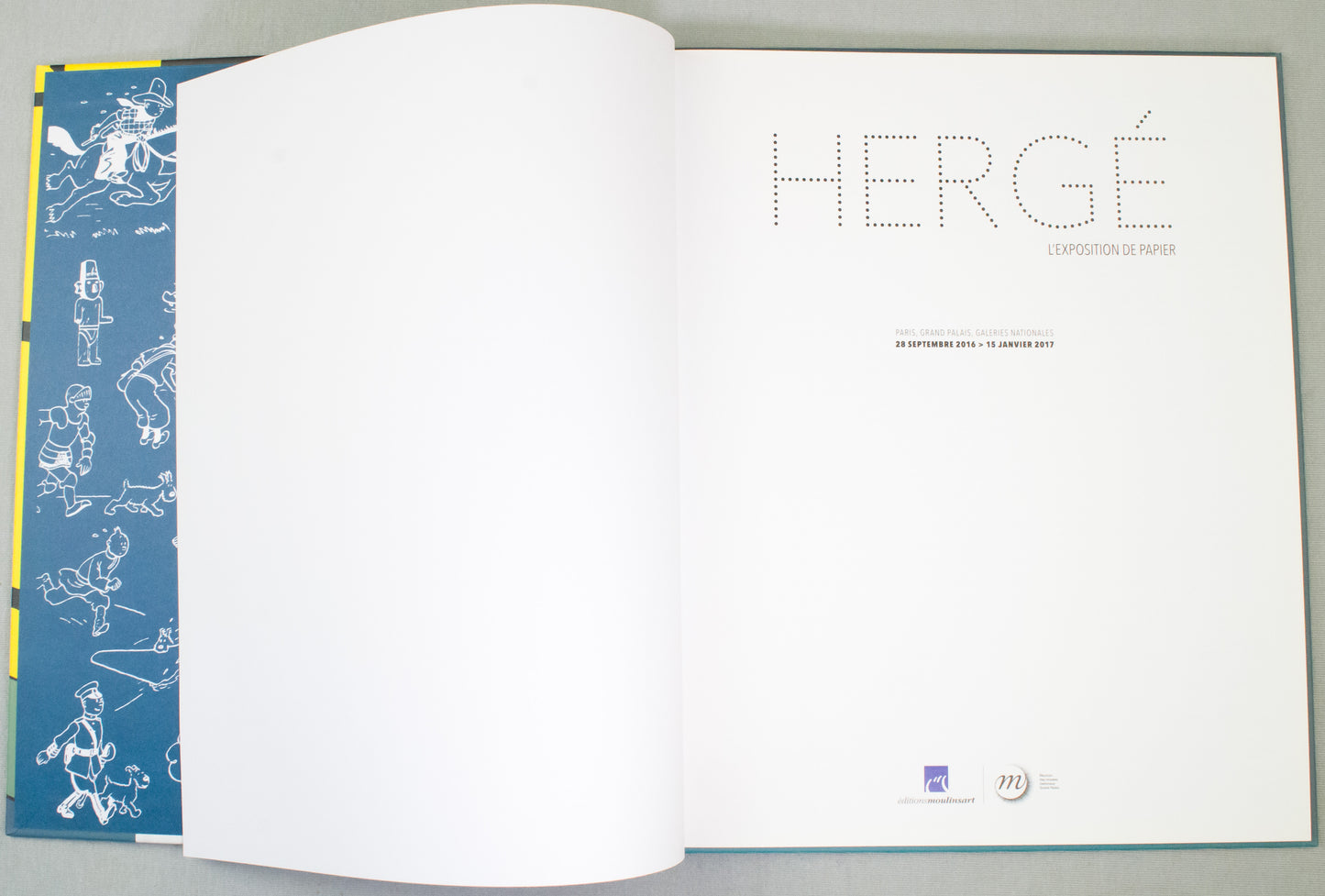 Herge L'exposition De Papier - Hardback 2016 Moulinsart French 1st Edition Book