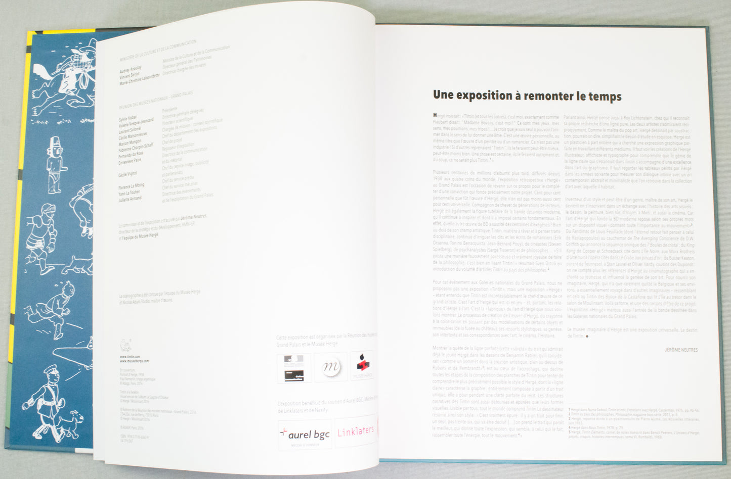 Herge L'exposition De Papier - Hardback 2016 Moulinsart French 1st Edition Book