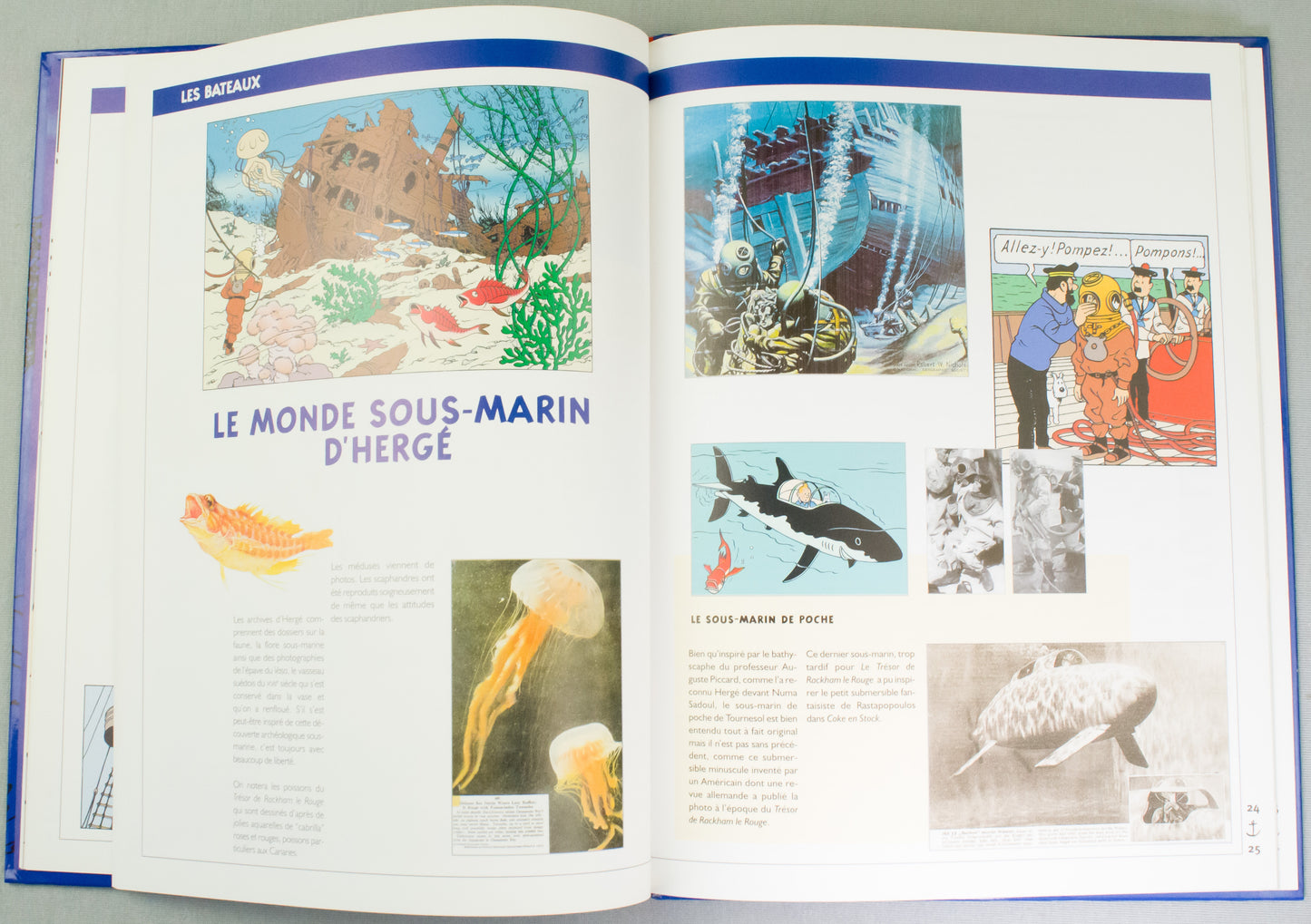 Tintin Haddock Et Les Bateaux Book - Herge/Moulinsart 1999 HB Edition