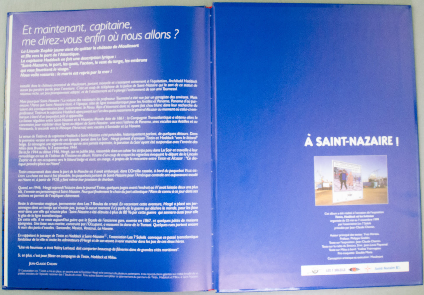 Tintin Haddock Et Les Bateaux Book - Herge/Moulinsart 1999 HB Edition