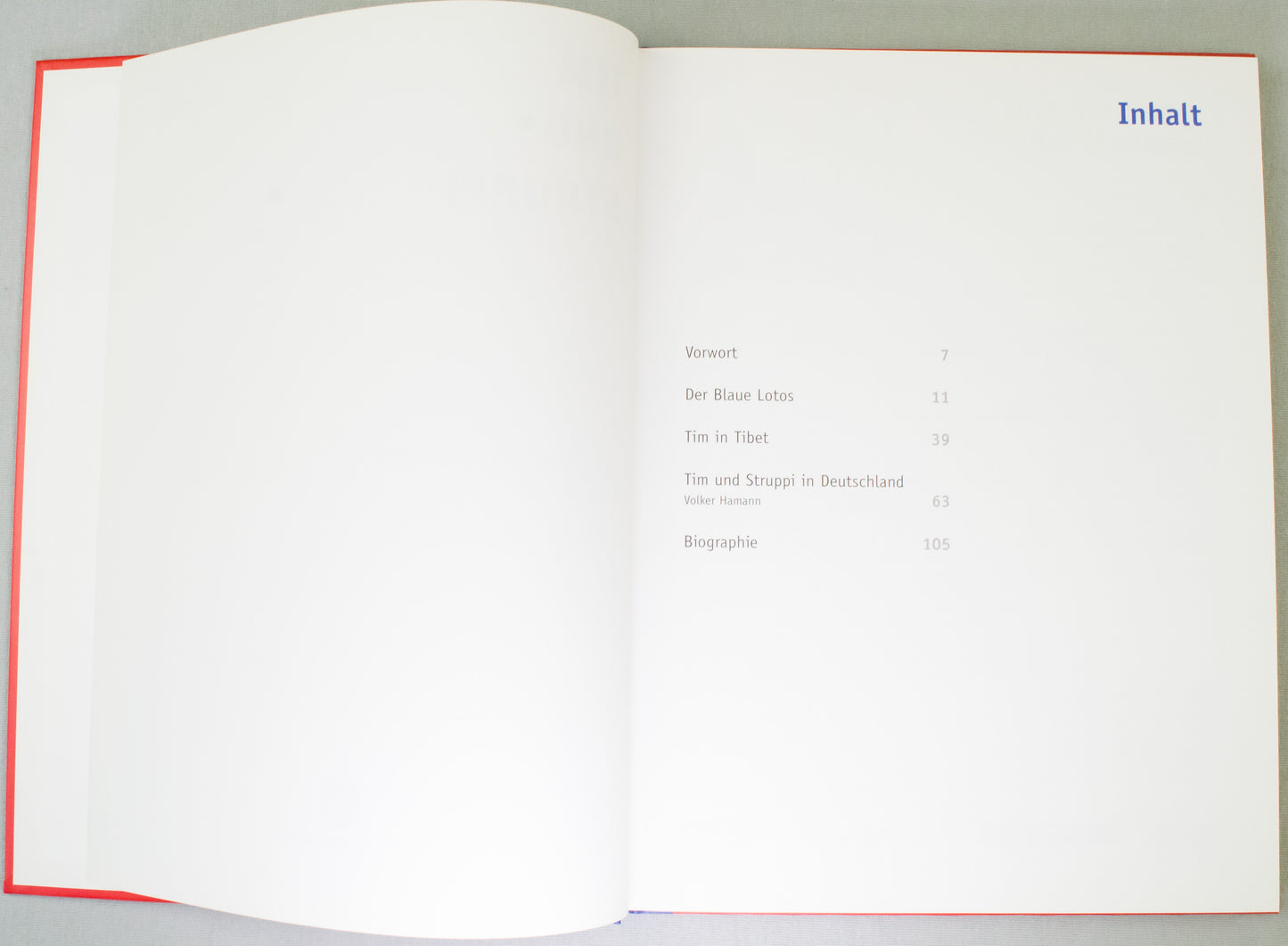 Tim Und Struppi Ein Blick Ins Atelier Herge - Hardback 2001 German 1st Edition Book